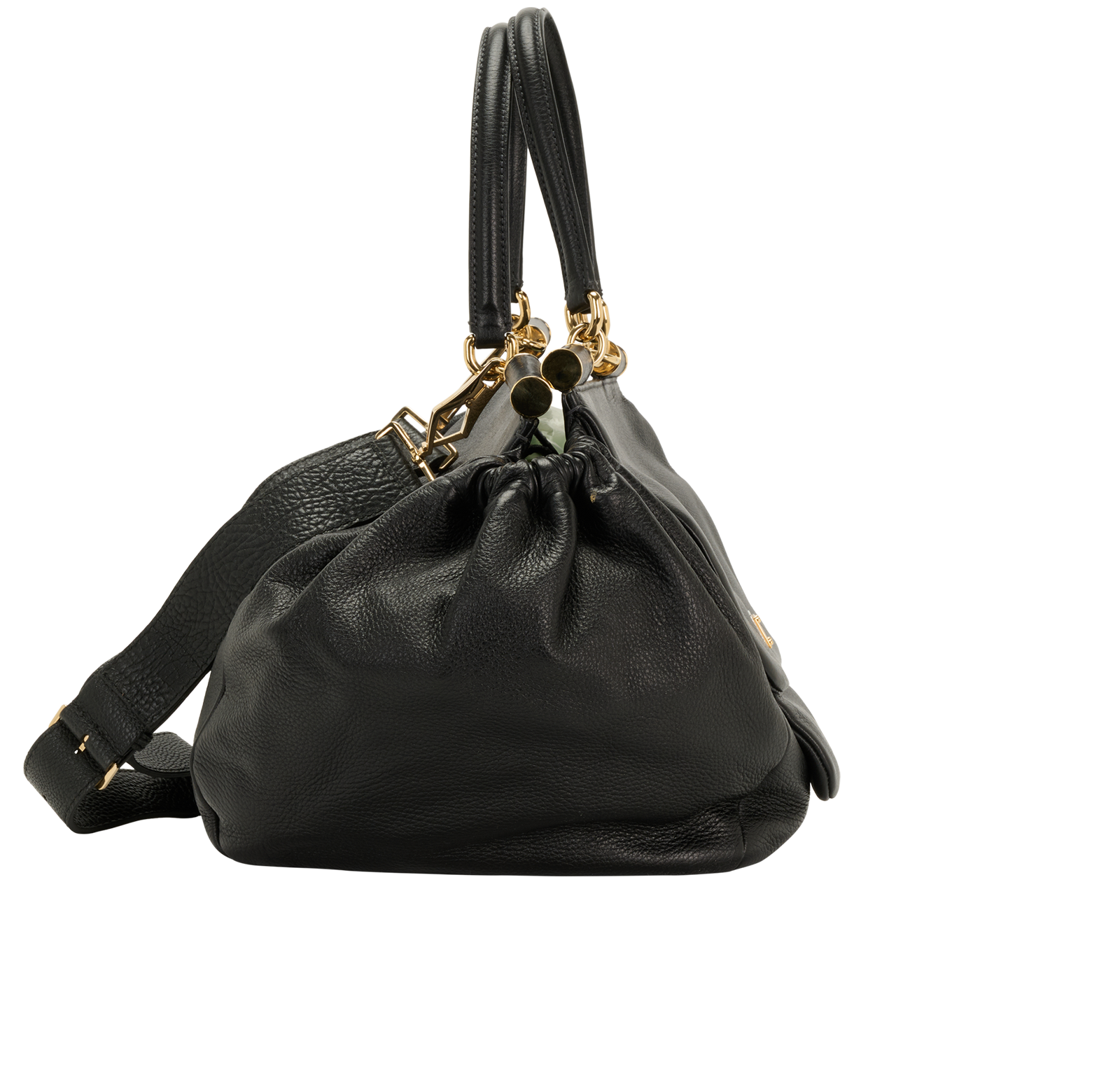 Tote, &pound;250, Handbags, Black, Leather, Side view
